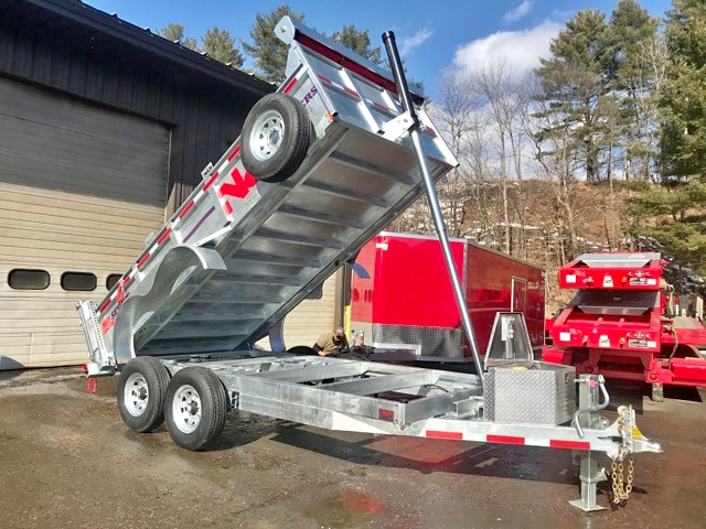 LuckysTrailers's tweet photo. 2020 N &amp; N dump
$10,900
About This Vehicle
Exterior color: Silver
Seller's Description
82" x 14 HD Low Profile Dump Trailer 2 way gate, HD jack, 5’ ramps, 17’ tarp, HD piston 14000 gvwr. Call 802-763-2585 or stop into Lucky's today to hitch it up https://t.co/EU6qBkmZGf