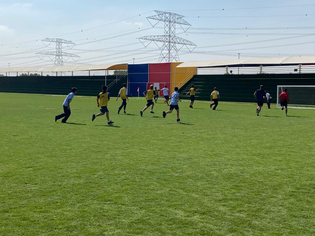 AIS_Sport's tweet photo. We wrapped up #HPEWeek with some staff vs students soccer games ⚽️🏃🏽♂️ @AISsharjah boys in action! #AISJrSecondary #AISSnrSecondary #GetActive #GetHealthy @achperqld https://t.co/whq6N6SpUy
