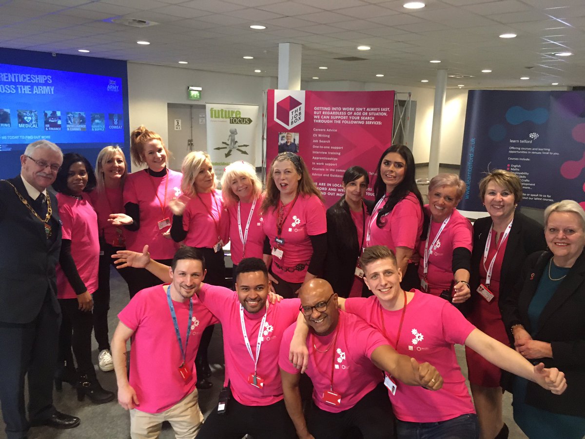 TelfordWrekin's tweet photo. Huge thanks to everyone who made the Apprenticeship, Employment and Skills Show such a success today. To all of the staff (some pictures!) and stand holders and those who attended. Thank you!! #TAS20 #telfordjobbox https://t.co/R0zea27BAz