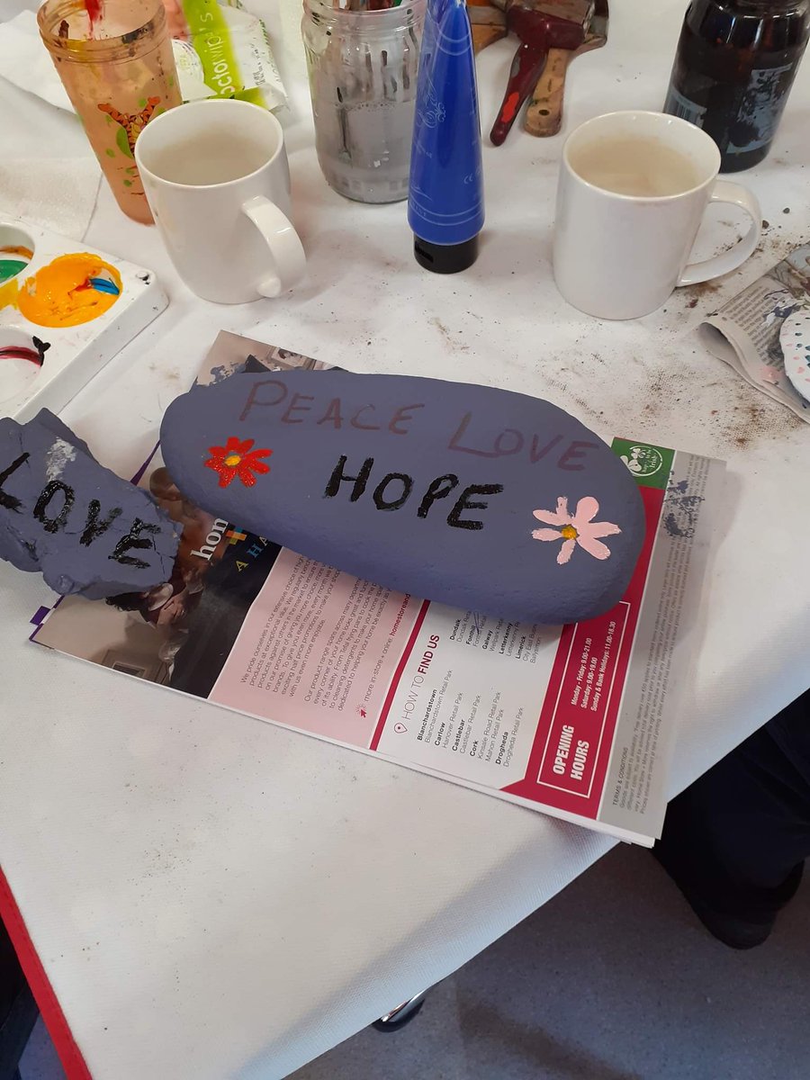 CarlowOlder's tweet photo. We have our own International Women's Day event this Tuesday morning in The Cabin, join us for a coffee morning (biscuits too!) We will be adding the beautiful inspiration rocks created by some of our members this week to the garden. Everyone welcome from 10.30 am https://t.co/GISyYNQlmV
