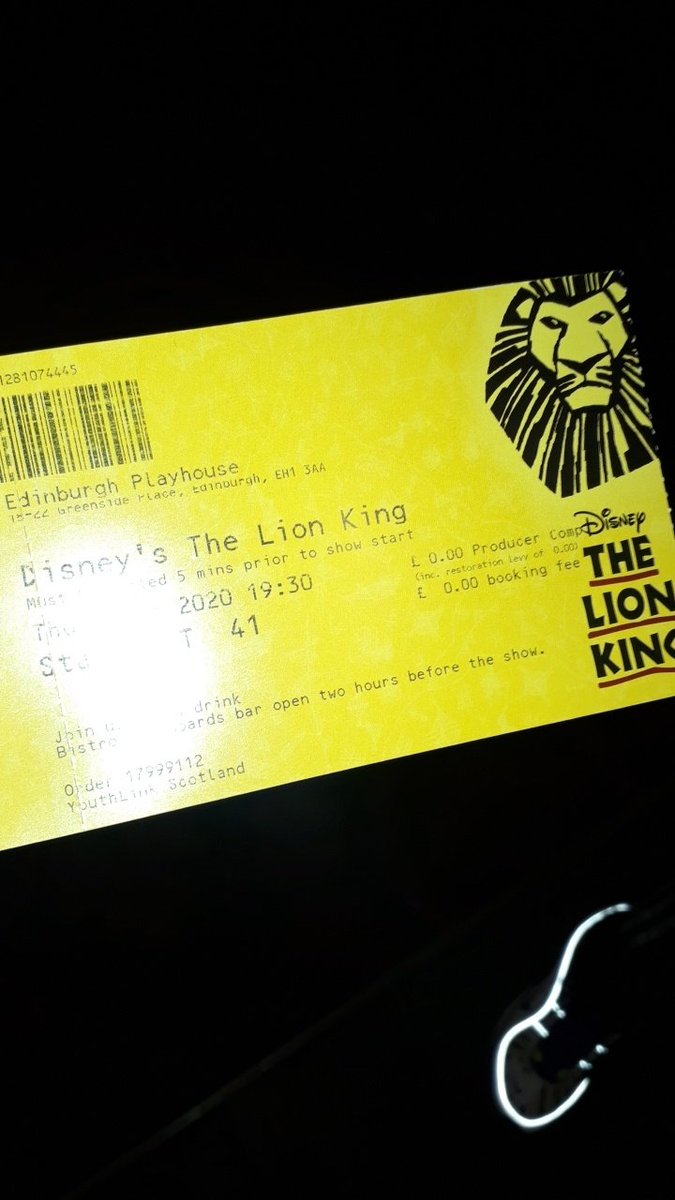 YoMoGlasgow's tweet photo. Young people(&amp;staff) buzzing to see @TheLionKing tonight.🦁🦁

Massive thanks to @Ybspig &amp; @YouthLinkScot for hooking YoMo up with some sick seats!!! https://t.co/cpTO9HfEJX
