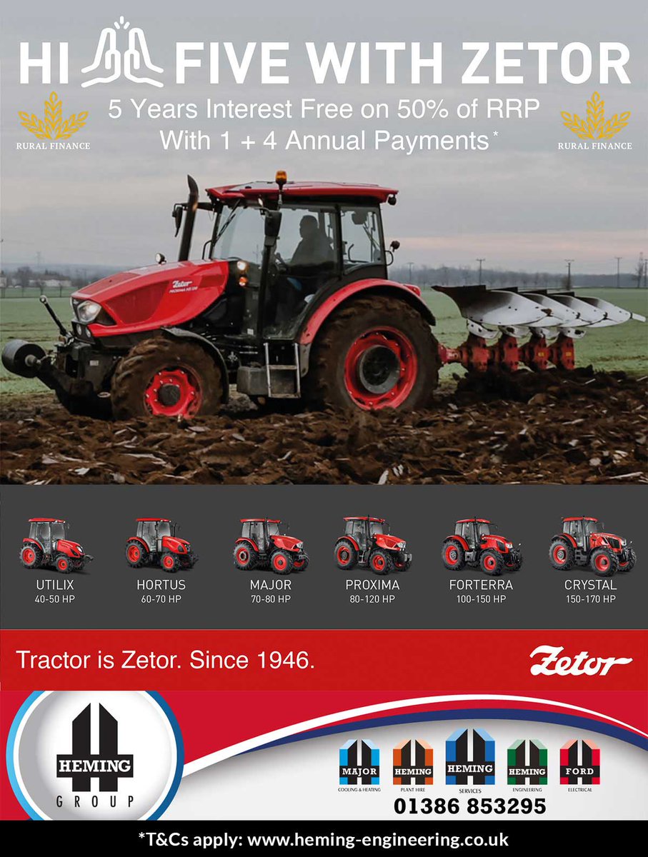 Heming Engineering (@hemingengineer) on Twitter photo 🔴YOUR LOCAL ZETOR DEALERSHIP🔴
Call <a href="/HemingEngineer/">Heming Engineering</a> 01386 853295/07831 585476 if you'd like to chat about buying or leasing a #Zetor tractor | Serving the M40 & M4 corridor including the 4 counties.
T&Cs apply: heming-engineering.co.uk #Worcestershire #Cotswolds #Gloucestershire 🔴YOUR LOCAL ZETOR DEALERSHIP🔴
Call <a href="/HemingEngineer/">Heming Engineering</a> 01386 853295/07831 585476 if you'd like to chat about buying or leasing a #Zetor tractor | Serving the M40 & M4 corridor including the 4 counties.
T&Cs apply: heming-engineering.co.uk #Worcestershire #Cotswolds #Gloucestershire