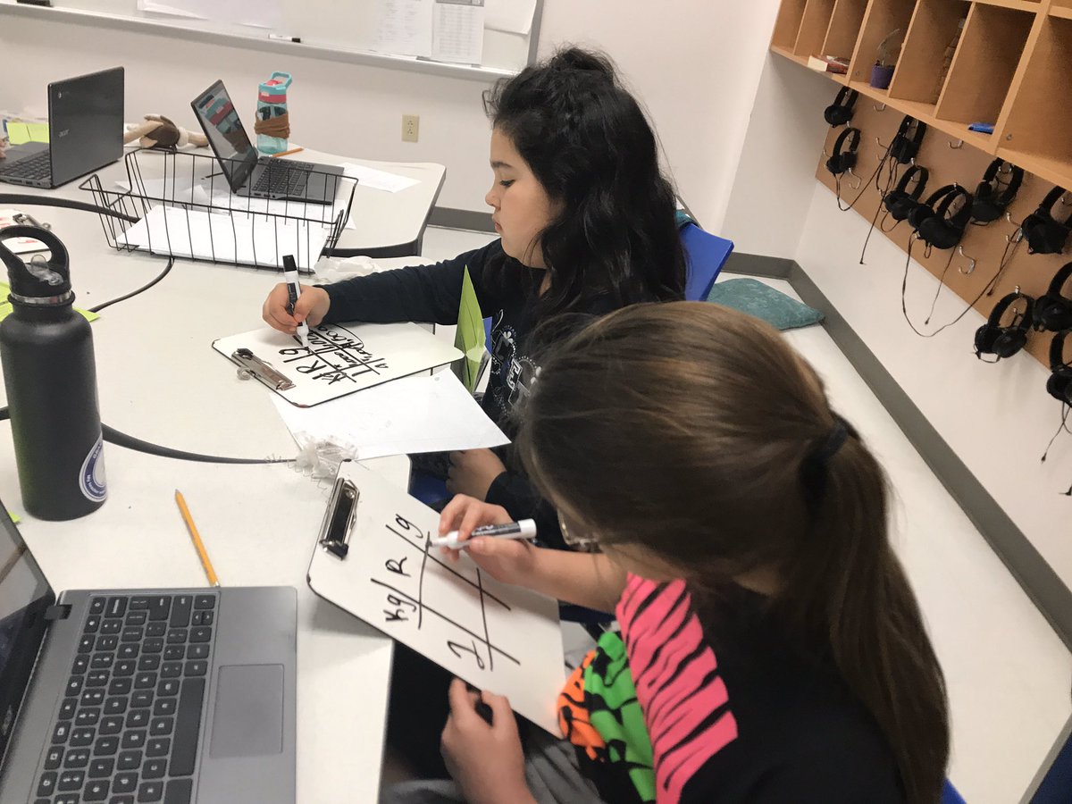 Practicing conversions with partners! Students chose their partners &amp; used their voices working together to solve the problem! #risdmvps #RobinsonISD <a href="/RISgreatness/">RISD Intermediate</a>