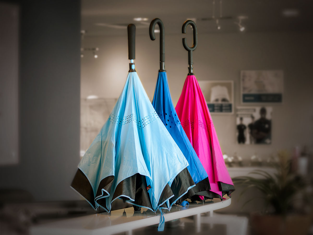 Rain, rain go away! ☔ Shop custom umbrellas with your logo today: pinnaclepromotions.com/custom-promoti…