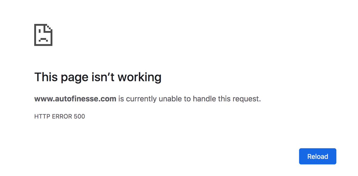 ticklyfeet's tweet photo. @AutoFinesse - I think your website shopping cart is down. Got this page when trying to check out https://t.co/JTiYcqhhVf