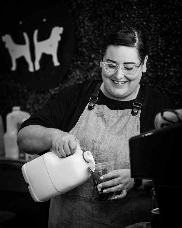 twohoundsesprso's tweet photo. Our coffee queen Molly. ❤️ https://t.co/M8zvA6oxfB https://t.co/Ffl9w6tDe9