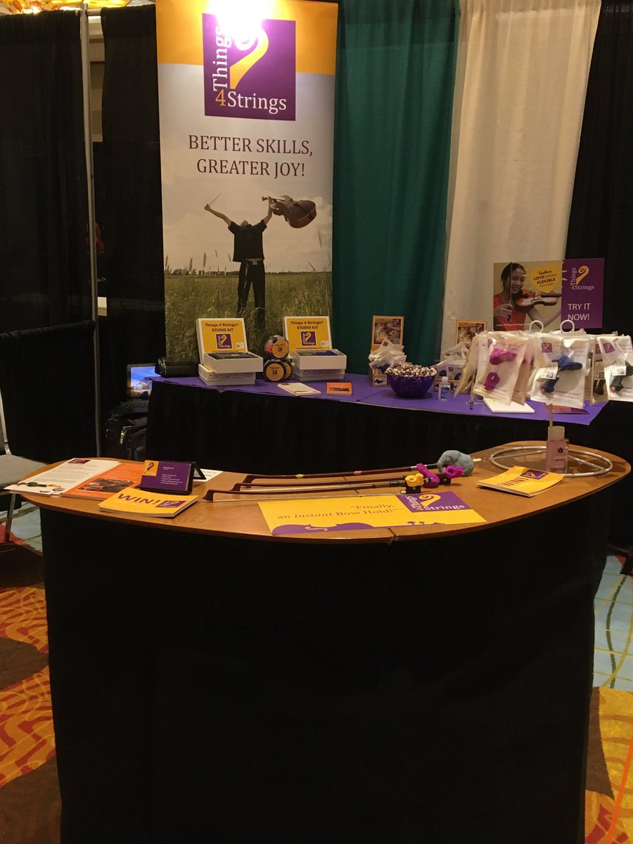 Things4Strings's tweet image. Ready to see my ⁦@ASTAstrings⁩ colleagues in the exhibit hall,  booth 516! #Things4Strings #BowHoldBuddies #HoldFish #CelloPhant #ASTAcon