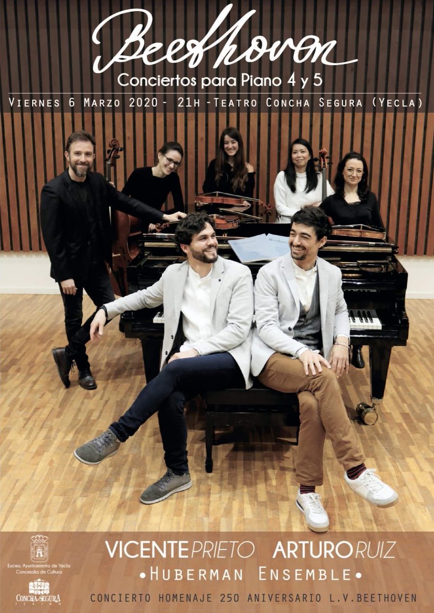 darlin_dyle's tweet photo. Mañana en el Teatro Concha Segura (Yecla) juntos a @arturo_piano y Vicente Prieto interpretaremos los conciertos 4&amp;5 de Beethoven. #250beethoven #chambermusic @AytoYecla @CulturaMurcia #hubermanensemble https://t.co/eYpycUyiUa