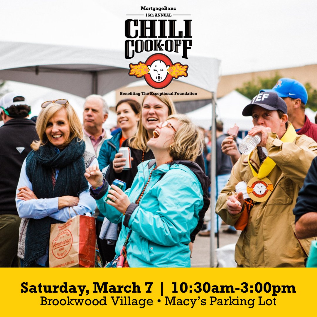 Great news! While we will be open on Saturday, some of us along with the ASC (<a href="/ASCbham/">Alys Stephens Center</a>) will be at 16th Annual Chili Cook-Off benefitting The Exceptional Foundation (<a href="/TheEFBham/">The EF Bham</a>)!  We would love to see you. 💙