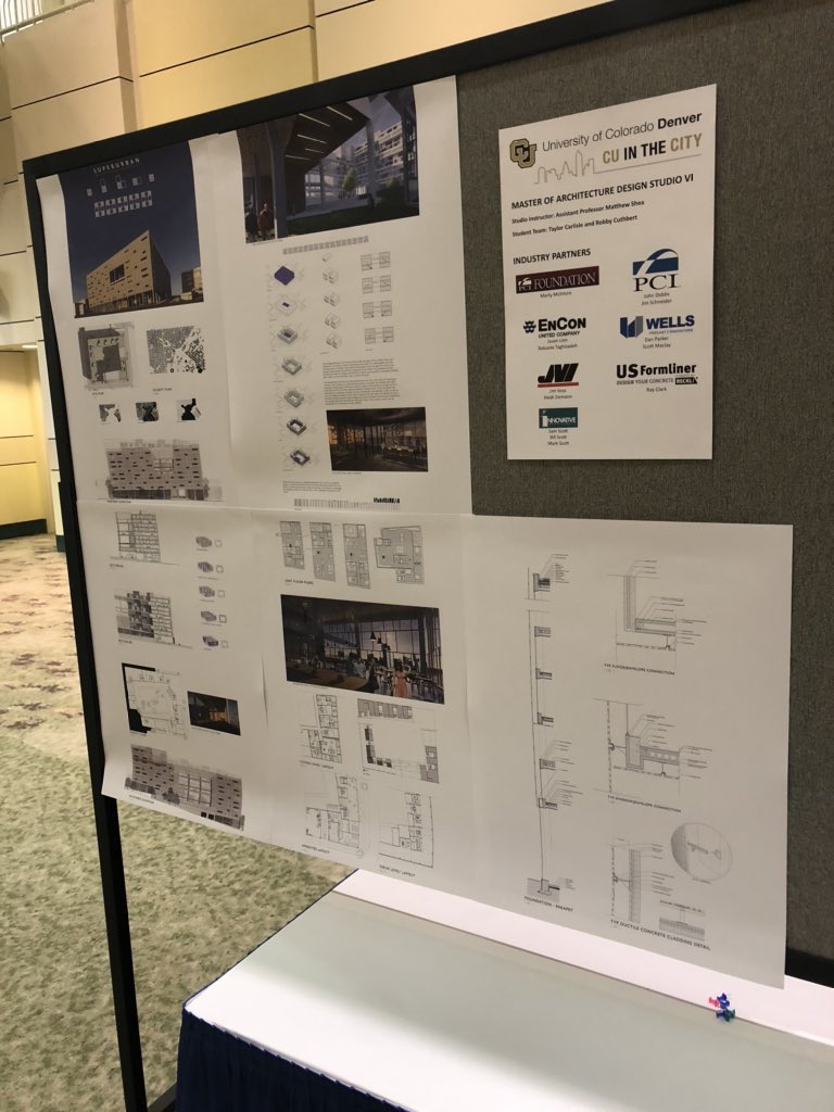 PCIMountain's tweet photo. Super cool concept of adaptable housing articulated by students in the @PCIFoundation Design Studio at @CUDenver. #PCIConvention #PCIFoundation #precastshow #HowPrecastBuilds #adaptablehousing #architecture https://t.co/kGiH0R5iXx