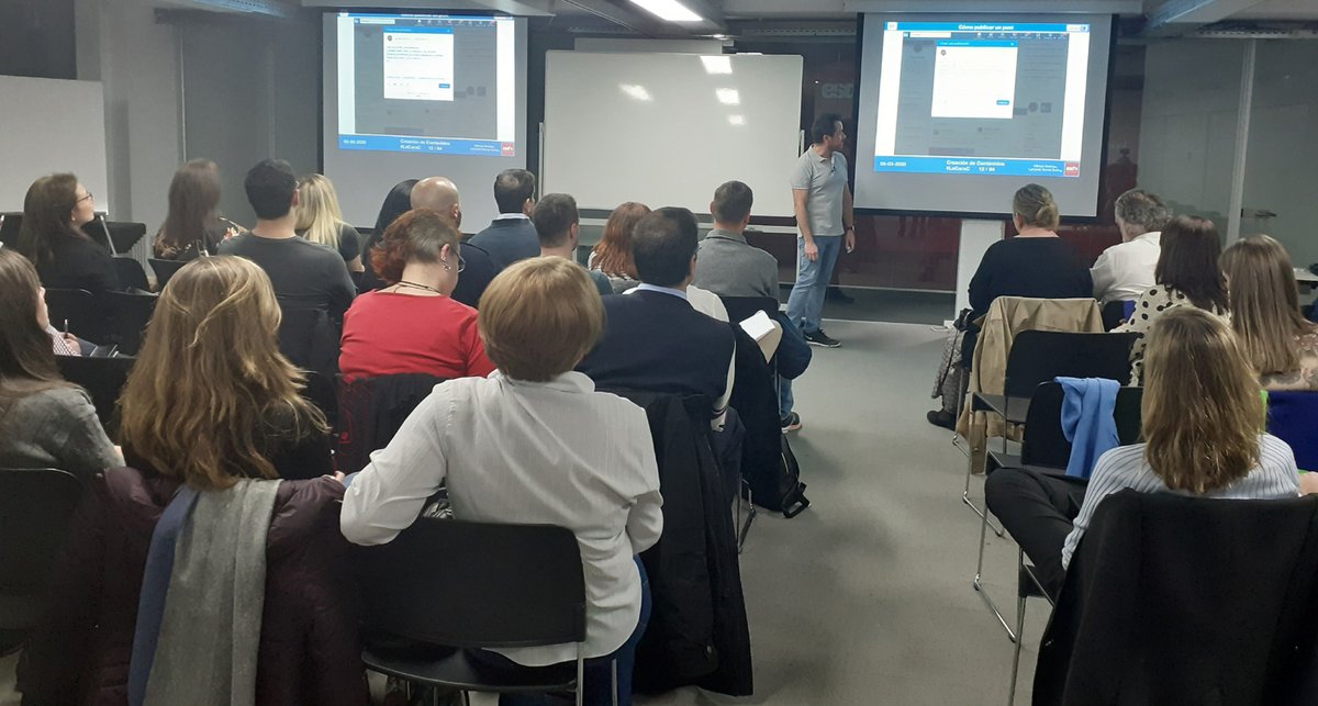 EsdenBS's tweet photo. "Ser estratégico en la creación de contenido es fundamental. Si improvisamos, perderemos el foco de lo que queremos comunicar", según @BorjaRodrigoMor. #ponencia #esdenponencia #esdenalumni #4CsLinkedIn #RODB #Las4Cs #formación #EngineeringTransmissionPeople https://t.co/jHP2KSvtLu