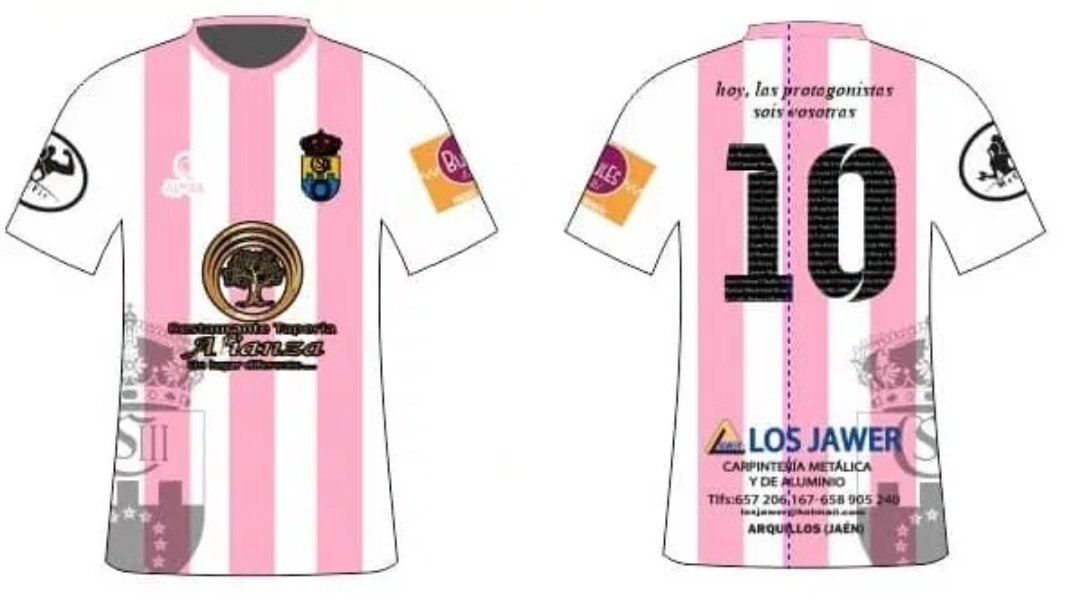 Camiseta con la que jugaremos el dia 8