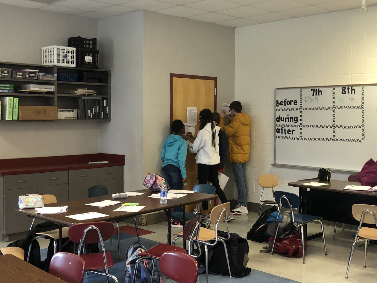 mspatterson12's tweet photo. Working in stations on this rainy day. 8th graders needed to get up and move. #hillcrestmspats https://t.co/wyplXLVbaQ