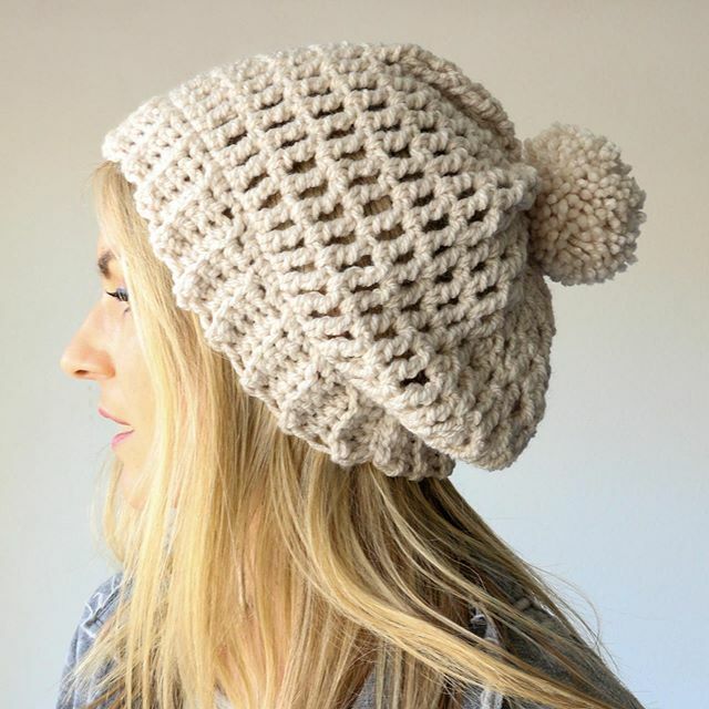 This hat is a fan favorite and great option for spring as the weather begins to warm up! Beginner friendly too 🧶 
Have you made one? It’s called the Easy Slouchy Crochet Beanie and it’s on the blog/YouTube :) ift.tt/3axcwQk
