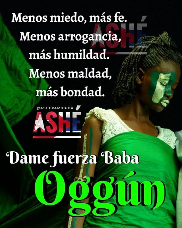 Ashé pa' mi Cuba auf Twitter: „Danos fortaleza, firmeza y desenvolvimiento  padre Oggún ??? ? . Siempre Ashé ? . ?No olvides seguirnos en  Instagram, Facebook, Pinterest y Twitter ? @ashepamicuba ?? . . #