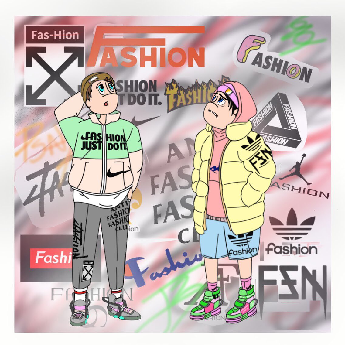 NighttimeSafari's tweet photo. Hey our new song Fashion is out now. It’s about how much we love fashion. https://t.co/jTDhA4QZE2 https://t.co/kHoghTpTEG