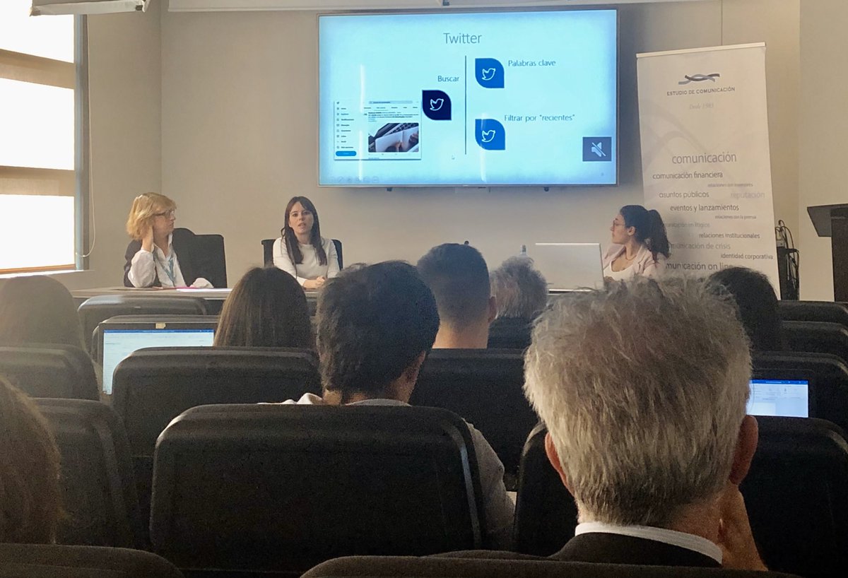 Carmn_Sotomayor's tweet photo. #CafeconClase en @EstComunicacion sobre seguimiento digital con @Garbineplazasu @Silvirs y @Yibarra7 https://t.co/SlzYCKXKnW