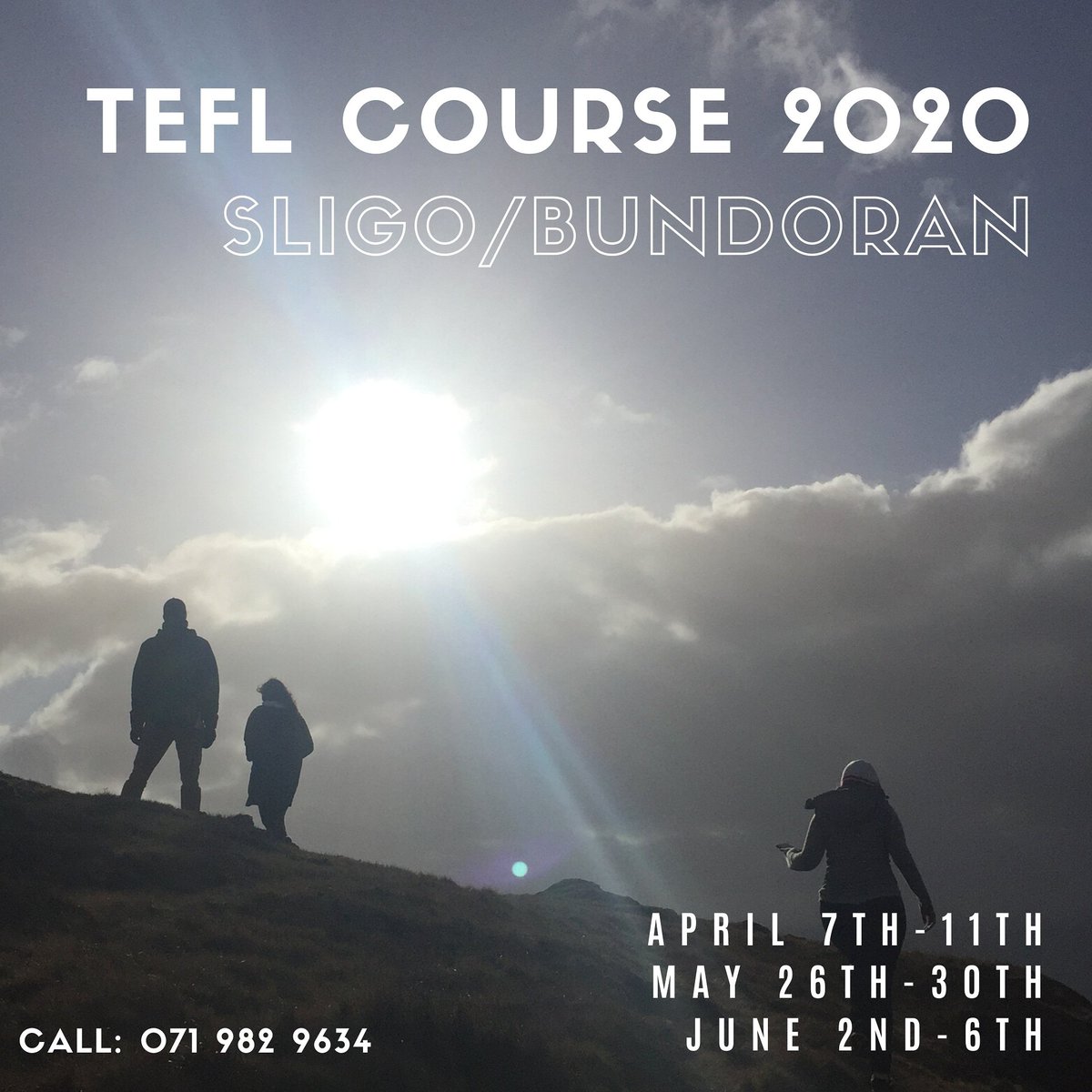 ID_Languages's tweet photo. Join our #TEFL course in Sligo or Bundoran! 
Perfect for students as it takes place during college holidays. 
https://t.co/8VOPccDuAl

@GoOverseas @itsligo https://t.co/brWBPSBJYW