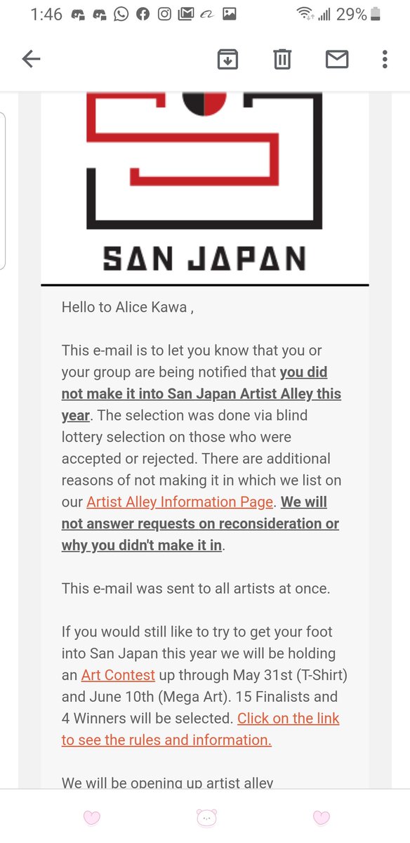 Octo_kami's tweet photo. Got rejected from San Japan :") if someone is selling a table let me know! Congrats to everyone that got in, this show is really fun!
.
.
.
#sanjapan #sellingtable #lookingfortable #help #criesinspanish https://t.co/0J6cKUovJC