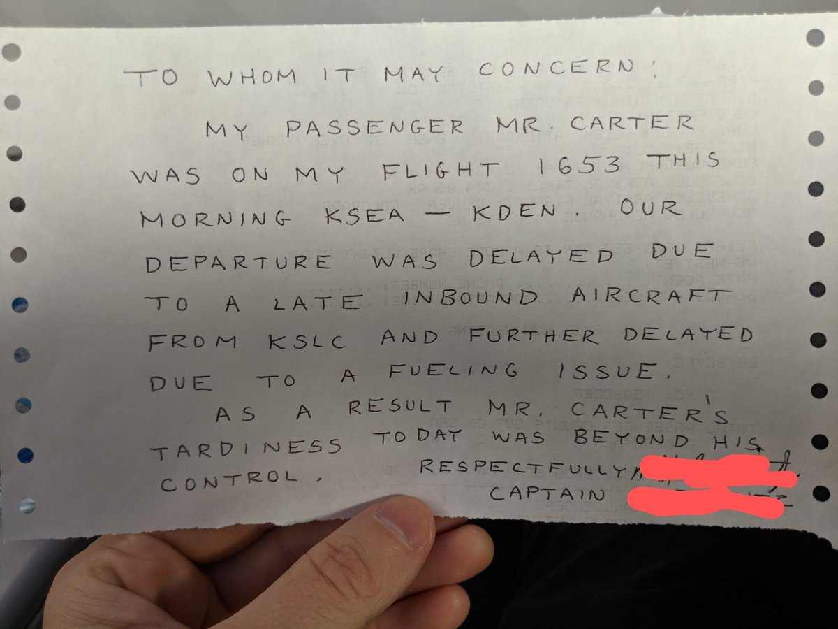 cooper_carter's tweet image. I am *dying* laughing 🤣😂 @Delta is the greatest! Joking with flight attendant about a delay &amp;amp; she offers to get pilot to write me an excuse note for my meeting. Obviously thought she was kidding. This arrived at my seat. I love you @Delta. #DeltaDifference #ClimbHigher #ATL