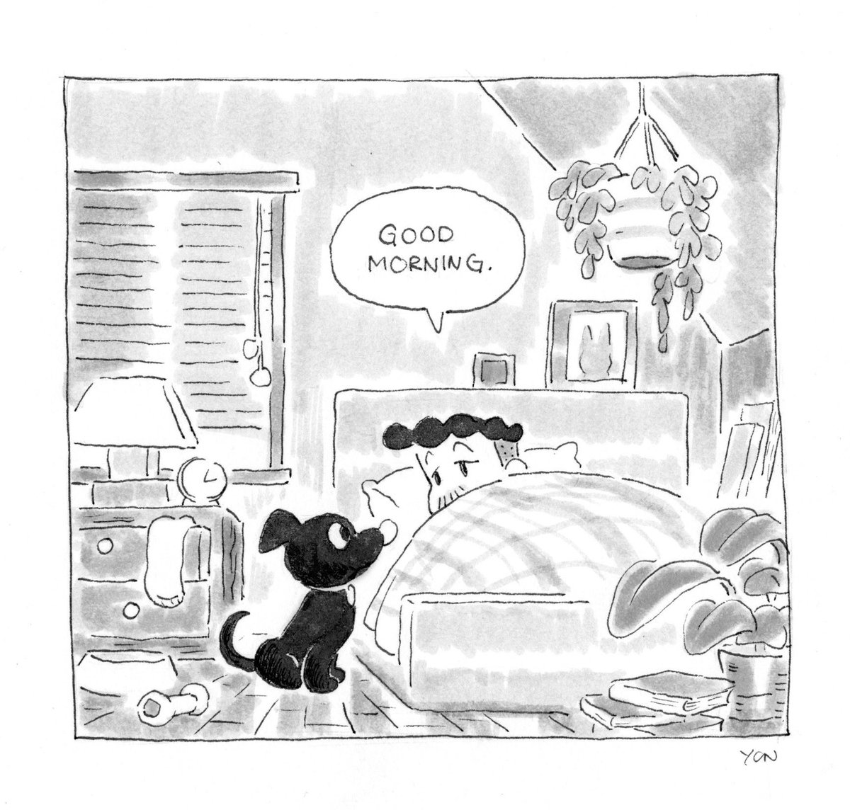 #comic about waking up next to a #dog in the morning ☀️ 