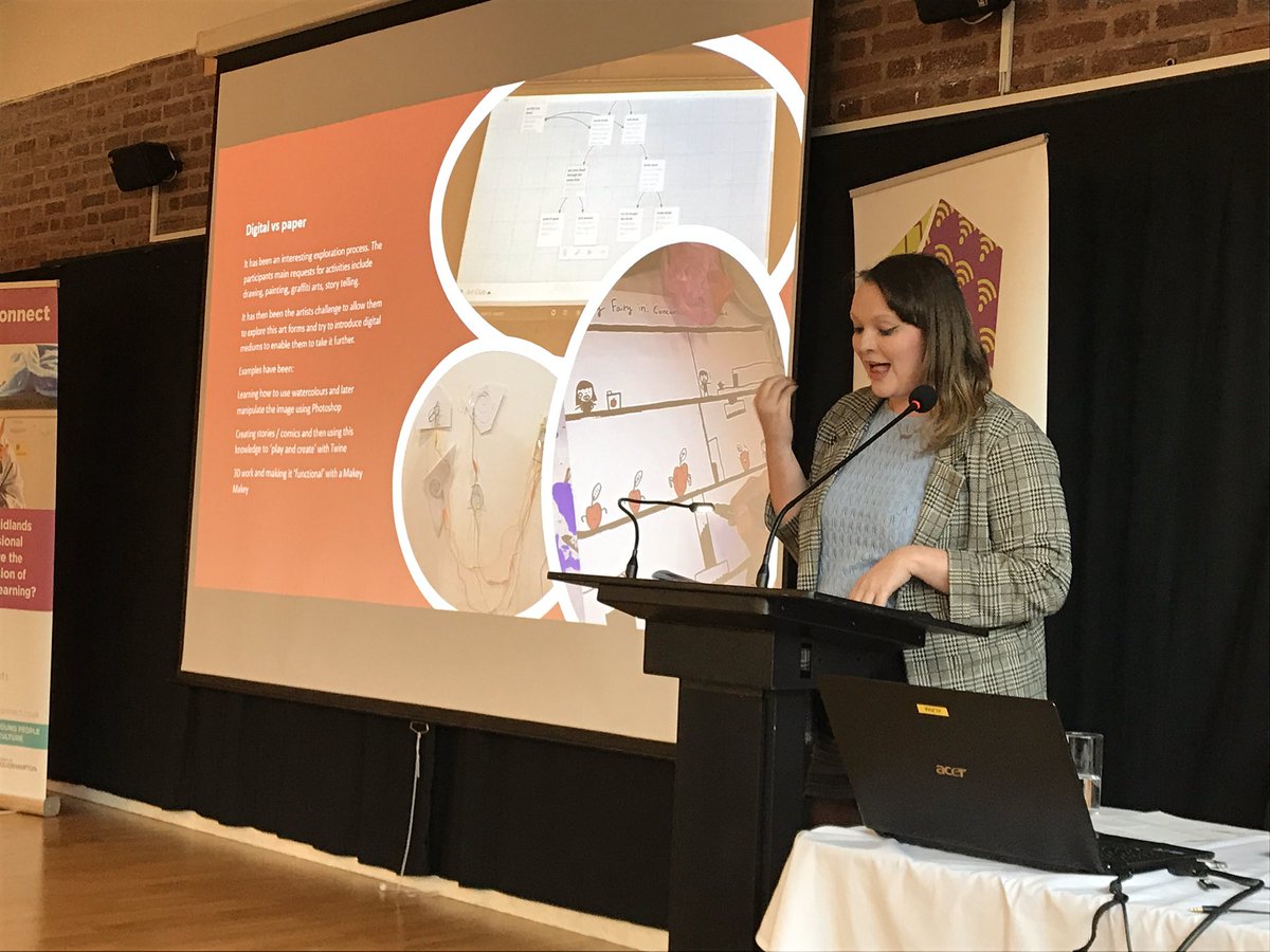 edge21rebecca's tweet photo. A final thanks to @Nottm_Contemp and @sophie_tmc @CityArtsNotts for the final sharing of their digital R&amp;D projects at #ACdigital 

What a day it’s been! So much to taken from all the brilliant practice across the Midlands &amp; in Wales! 

Thank you everyone for your time &amp; talent. https://t.co/i2QZwXPpgs