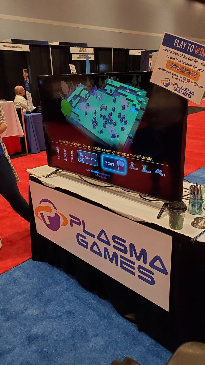 Walter Tallman (@tallmantech) on Twitter photo Ed Start-up Plasma Games - High School chemistry standards at NCTIES Ed Start-up Plasma Games - High School chemistry standards at NCTIES