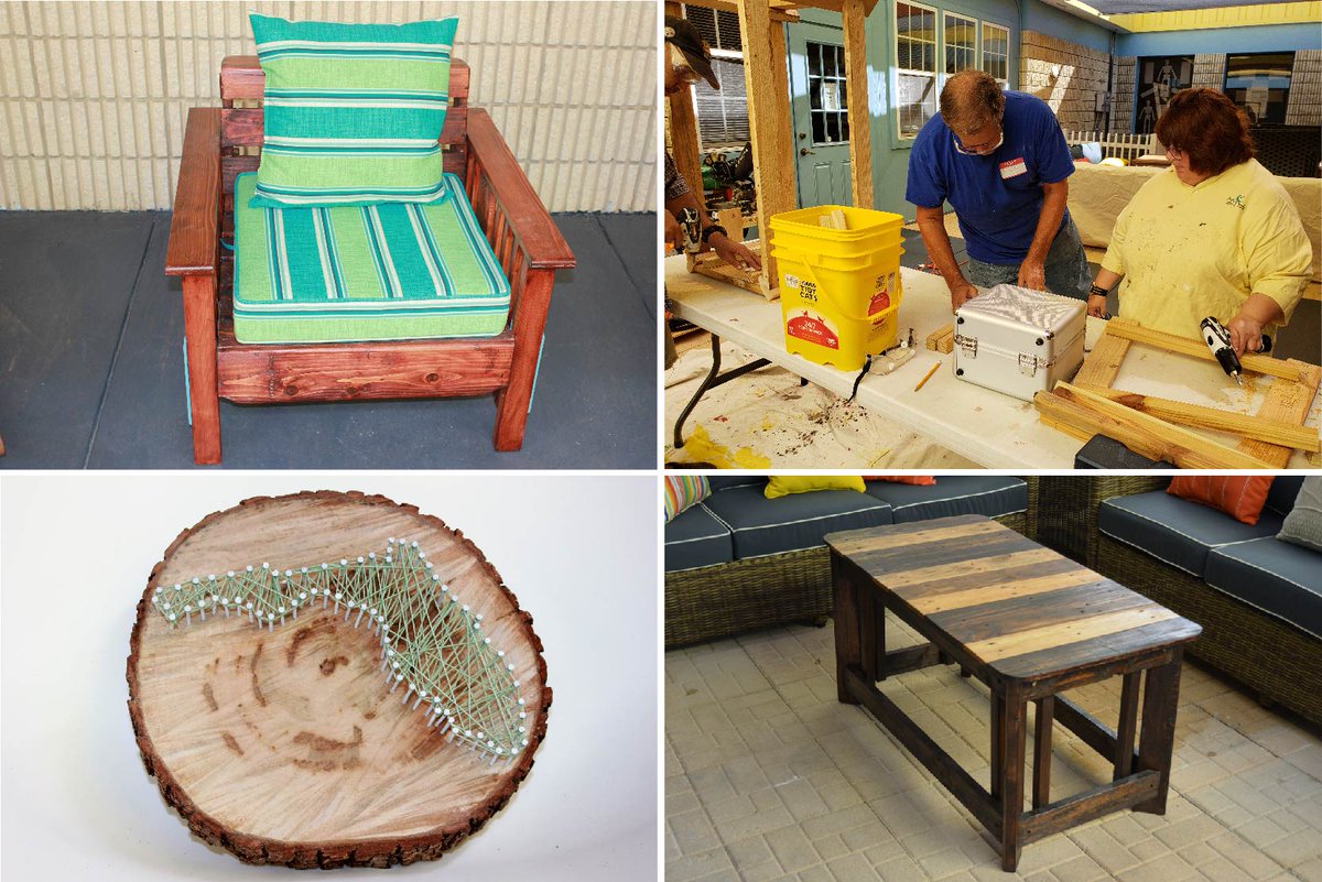 The Jacksonville Home + Patio Show supports local causes, and you can too! Shop local by visiting exhibitors like The ARC of Jacksonville and their line of upcycled furniture made by their program participants. For a full list of exhibitors, visit bit.ly/2SXiBhy