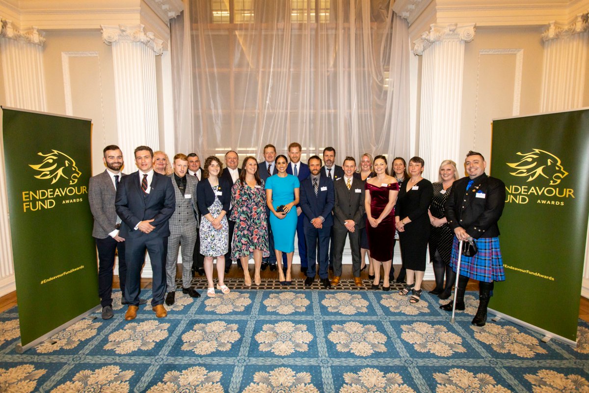 Ahead of the ceremony, The Duke and Duchess of Sussex are meeting the 2020 #EndeavourFundAwards nominees. See all the nominees’ stories here: endeavourfund.co.uk/news/endeavour…