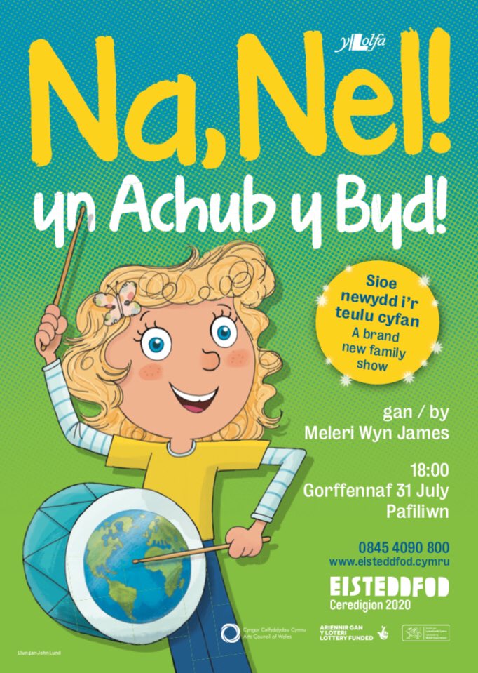 📚Diwrnod y Llyfr Hapus📚

Mor falch o fedru cyhoeddi mai Nel fydd seren sioe agoriadol #steddfod2020 <a href="/ceredigion2020/">Eisteddfod Ceredigion 2020</a> 

Sioe newydd i’r teulu cyfan. 

🌟Tocynnau ar werth 1 Ebrill 🌟