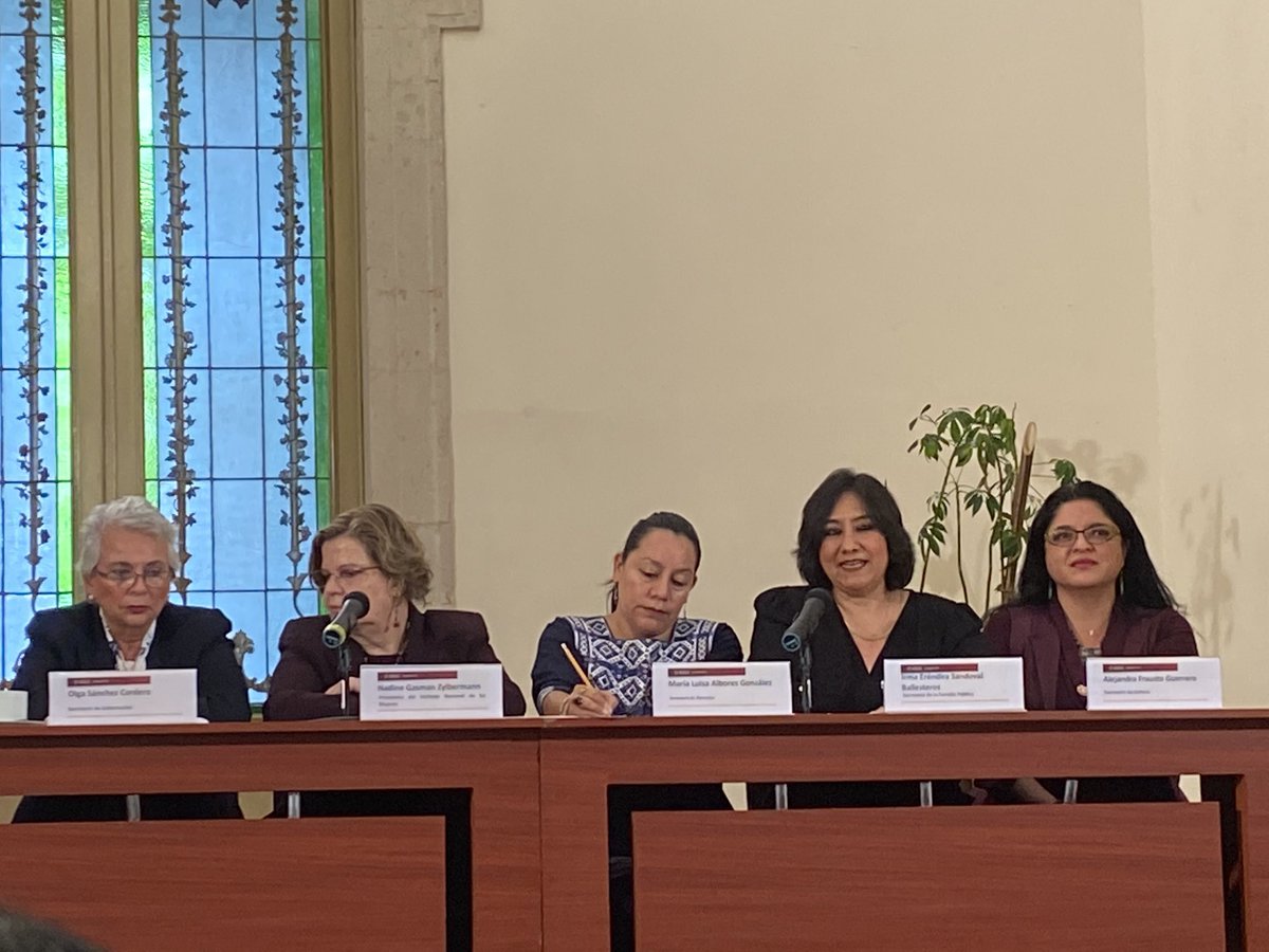 luisgure's tweet photo. Las miembras del gabinete feminista del @GobiernoMX tomaremos los espacios públicos y tomaremos las decisiones: @Irma_Sandoval en presentación de las acciones de la #4taTransformacion por la igualdad de género y en contra de la violencia hacia la mujeres @SFP_mx https://t.co/FuENIhlCKa