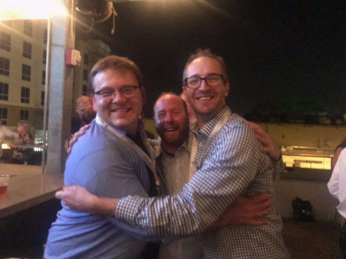 OChem_Grenning's tweet photo. It was sooo great to catch up with my chem-bro and chem-pops (@JTungsten) at #FloHet2020 #JonTungeAndTheDecarboxylators! https://t.co/nHzNWlM7mh