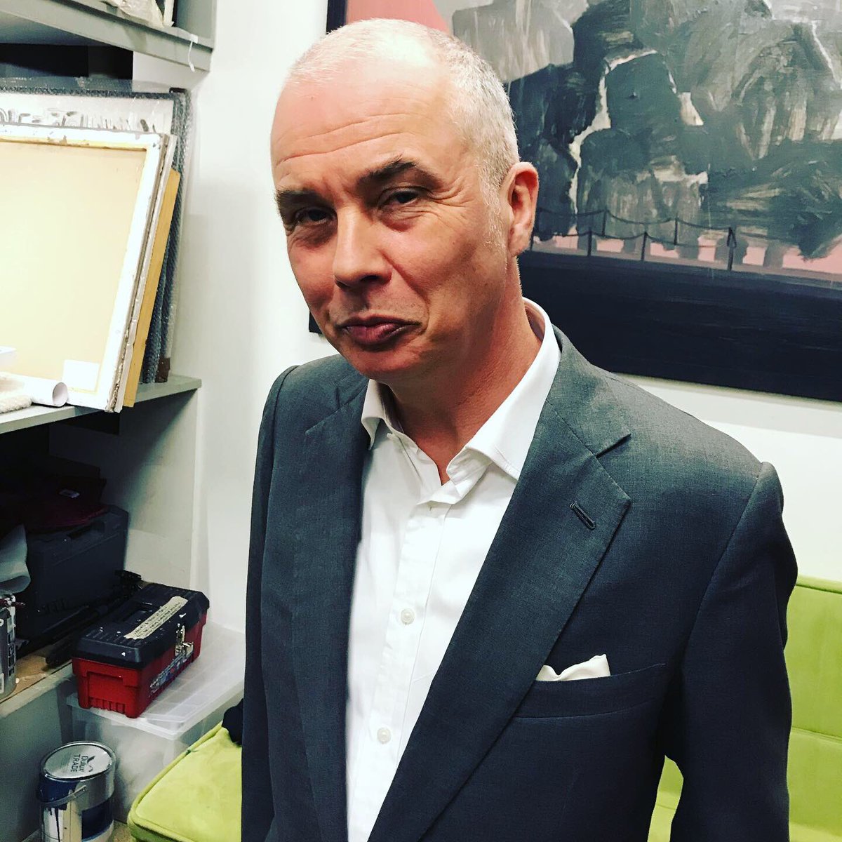 DunleavyBernard's tweet photo. Kevin Kavanagh’s on a roll in his silver anniversary year as a gallerist. The run of great shows at @KevKavGallery continued with Gary Coyle’s opening this evening. #DreamingDifferentDreams #GaryCoyle #kevinkavanaghgallery https://t.co/Xg2xO9ro00