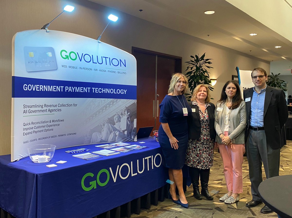 Govolution's tweet photo. It's day two of the #NCGFOA Spring Conference in Durham. Thanks to Diane Godwin, Athena Banks &amp; Chris Nida with the @NCLeague for putting on a great show. Stop by our booth to say hello. Our rep Emily Barr is ready to talk about your payment needs! https://t.co/hEMzmTwrM0
