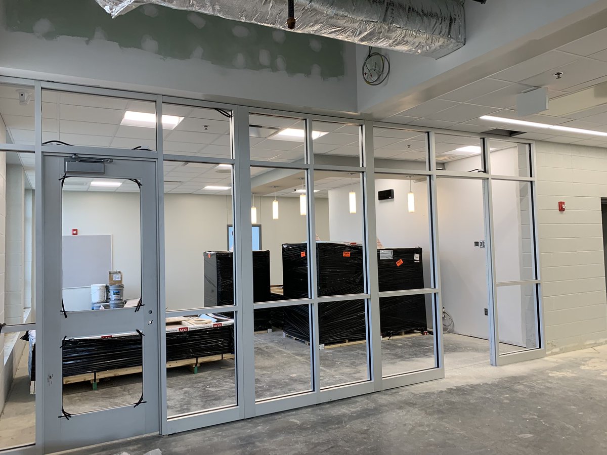 hoagjr's tweet photo. Eagle Tech Academy second floor and main entrance looking into the office reception area. #BuildingCCHS https://t.co/CNyHRYIc4q