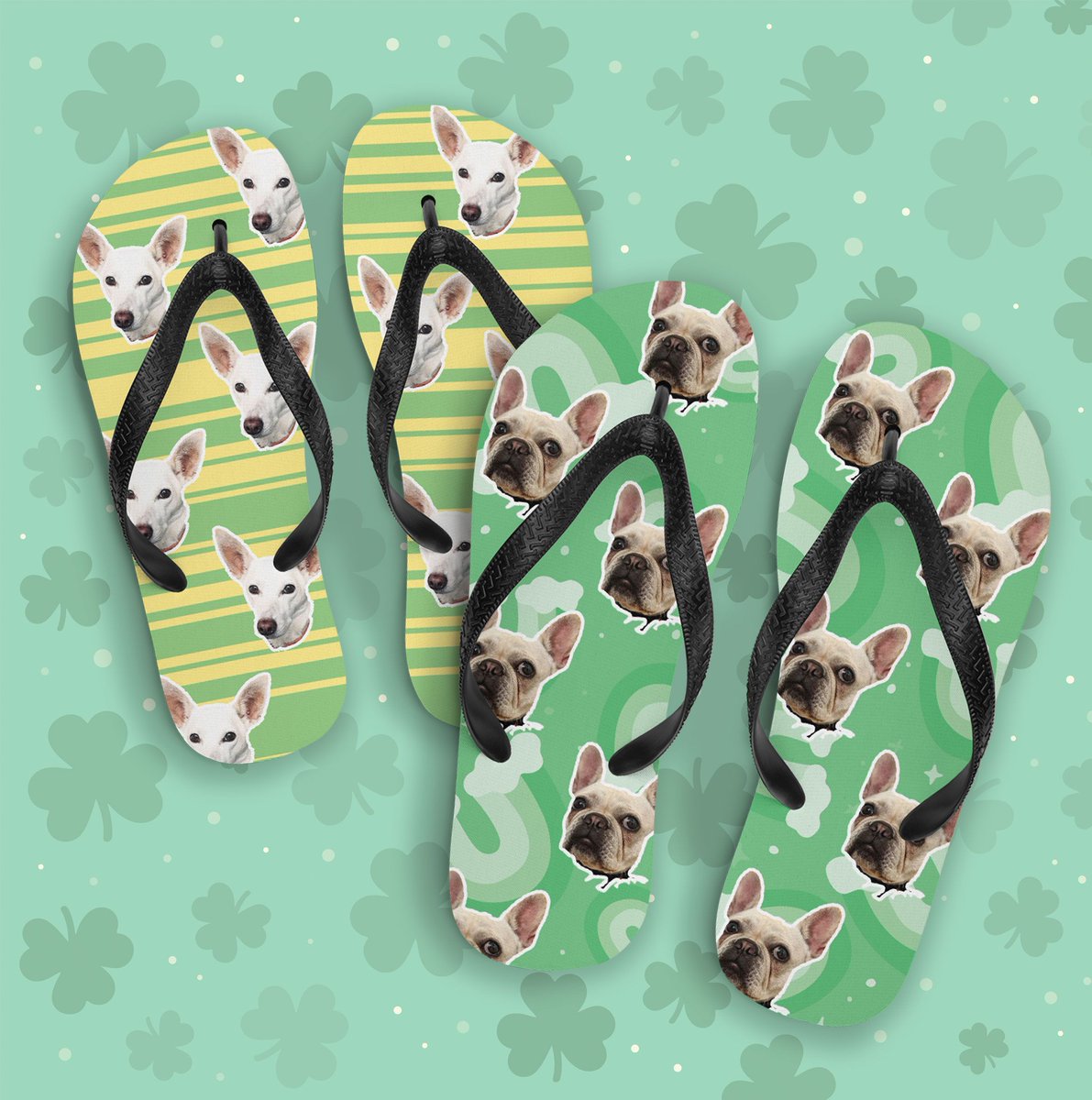 SoleFlops's tweet photo. What do you call a fake Irish stone? A shamrock! ☘️ Check out our new, limited edition #StPatricksDay Collection, now available at https://t.co/zmhnqwf1wx!

#FlipFlops #Joke #JokeOfTheDay https://t.co/r4GfleLQxI