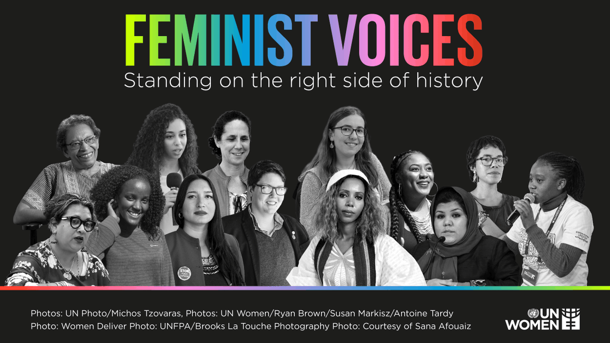 UN_Women's tweet photo. WE ARE:
Hopeful. 
United.
Brave.
Bold.
Not giving up.
Making our voices heard. 
Taking action.
Disrupting the status quo.
Calling it out.
Driving change.
Learning from the past to protect our future.

We are #GenerationEquality. 
https://t.co/jCvN4oHFBo https://t.co/3qRWvePpuG
