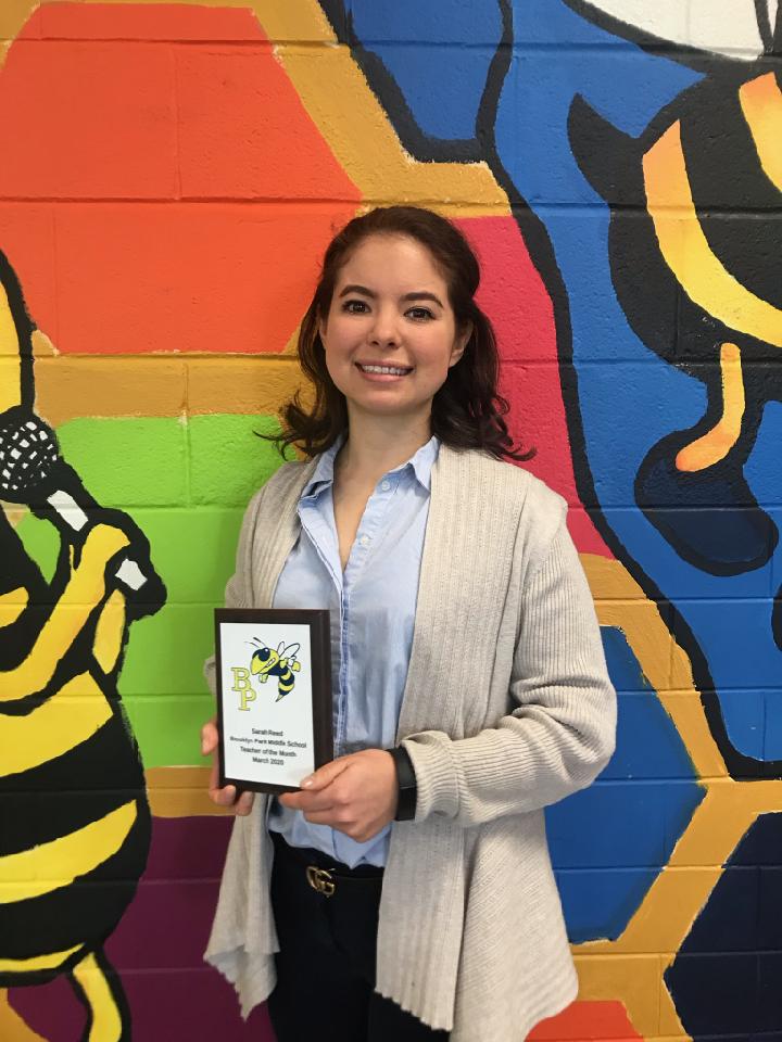 BPMS_Science's tweet photo. My Science Bees once again represents as teacher of the month!! Congratulations Ms. Reed! https://t.co/eHpjuYYMo6