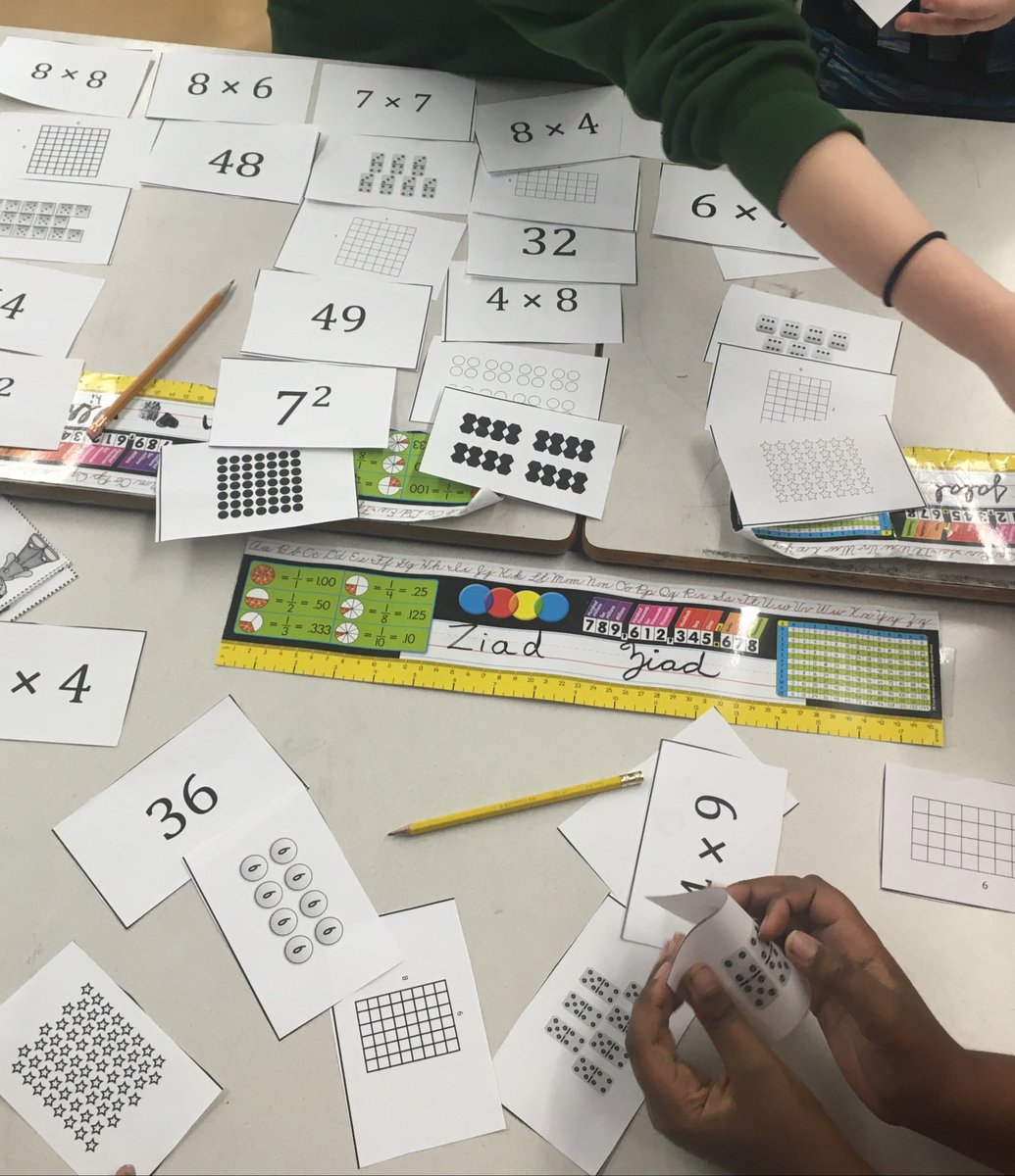 JenniferCorkum's tweet photo. Ask your child to tell you about the new multiplication activities we did today. What is an array? What are different ways to show 4 x 8? https://t.co/gOw07dRJLo