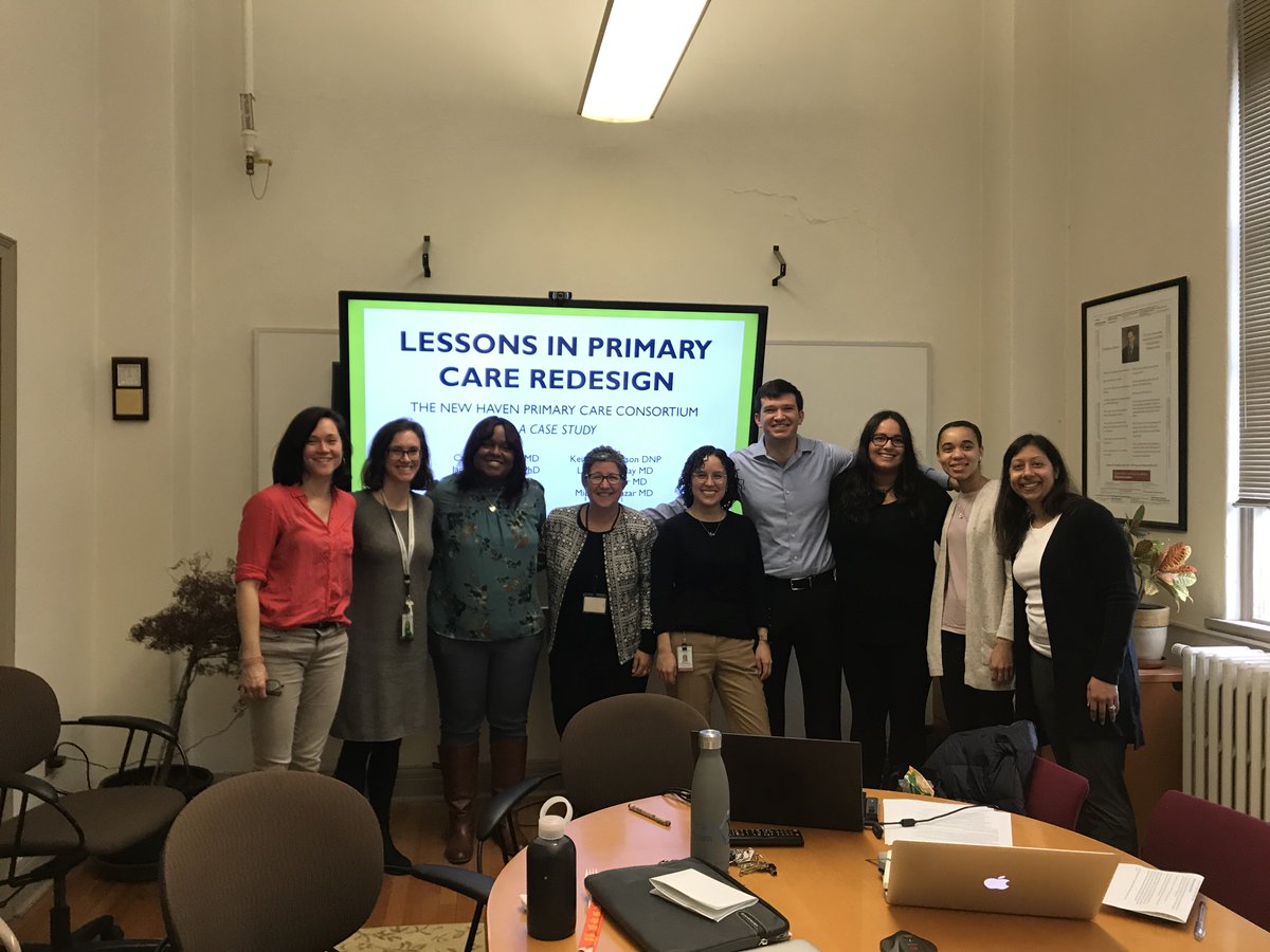 Lessons in #PrimaryCare Design--a brilliant presentation by the @NCSP_Yale Scholars using #communityengaged and #healthpolicy techniques w help from so many, inclu: @Broy3445 @jsross119 @Farzad_MD @CTDPH @YNHH @UVA med Can't wait to see next steps!