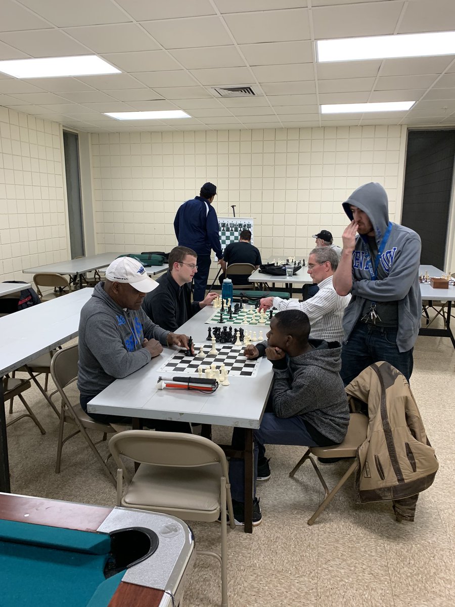 CityofWS's tweet photo. During their free time, volleyball players love watching Spike TV 🏐They got a job working shifts as a piece in a 24 hour human chess game. They’re on knights this week ♟#volleyball #spike #chess #knights #pawns #MP139 https://t.co/Bze7S65vAg
