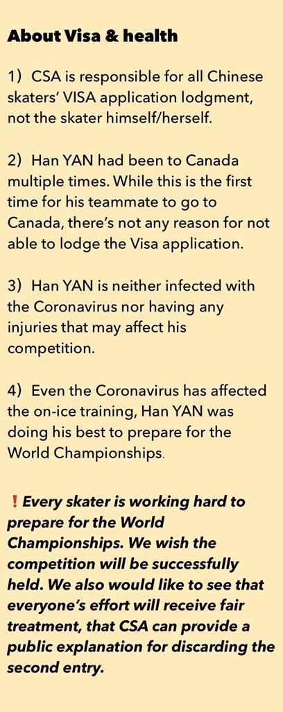 HanYanFanVan's tweet photo. Happy birthday to #HanYAN ! Thanks for all your support and concern！Here’s what we know about the world championships entries. https://t.co/Yxtte2FVhd