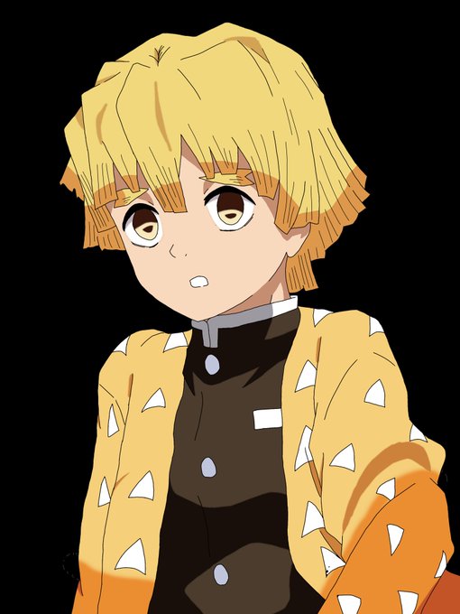 煮卵さんがTwitterに投稿した我妻善逸(鬼滅の刃)のイラスト。