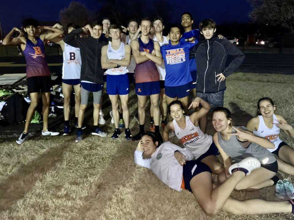 We had fun shaking off some rust at tonight’s practice meet! The surprise of the night was 3200m runner, Eric Mitchell, running 53s in lane eight to win the 400m. 

We put in the miles but never neglect the raw sprint speed!