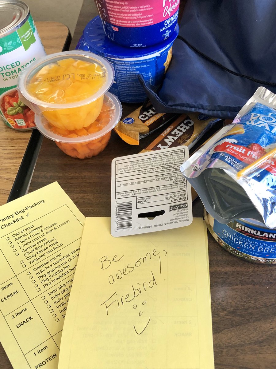 Don’t forget to let someone know if you want to take home some excellent food this weekend! We already have several bags ready w/a reminder to #beawesome <a href="/KFHSFirebirds/">Kettering Fairmont</a> ! 💙🔥🐦 #WeAreFirebirds