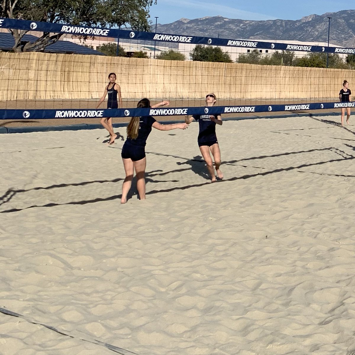 NighthawkBeach's tweet photo. #IRVB Beach JV takes the courts today to prep for their match at CDO while Varsity takes the day off. #NighthawkBeach https://t.co/75W93pXEDu