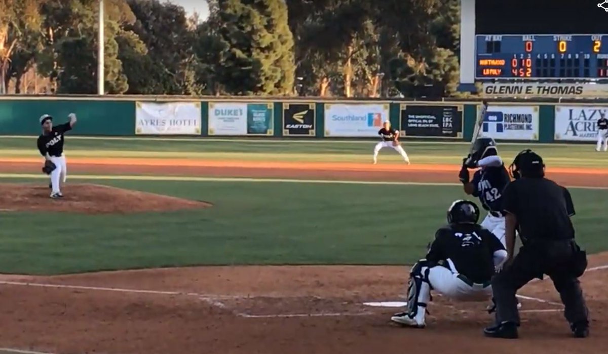 alpern's tweet photo. Liam Alpern Pitching at Blair Field for Long Beach Poly Jackrabbits Varsity Baseball - Feb 24, 2020. Got the win
#LongBeachPolyBaseball #MooreLeague #VarsityBaseball https://t.co/a4kntAEhOG