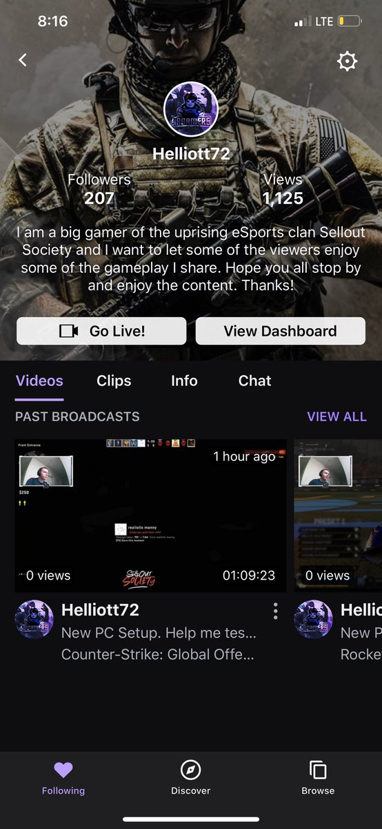 helliott72's tweet image. Hey all. Don’t forget to share the love on twitch. I do a follow for follow on my page and I’m so close to reaching my second payout. I’m reaching out to you all to help my stream grow. Please stop by twitch.tv/helliott72