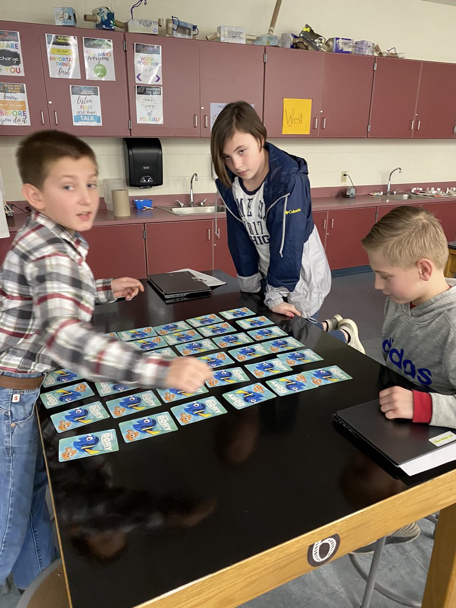 Testing out our memories in PLTW! #pltw #dces #stem