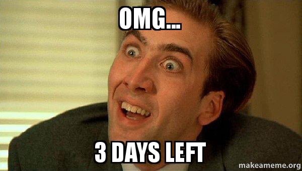 3 days! On Sunday we will be making an exciting announcement— check back in to see what the big news is all about! #wviff #cwv